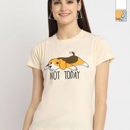 Tromko Women Pack of 3 Donald Duck Graphic Printed Round Neck Cotton Regular Fit T-shirts-image-97