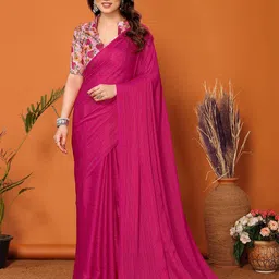 Jhilmil Fashion Striped Saree-47