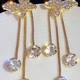 Vembley Gold-Plated Alloy Cubic Zirconia Drop Earrings-picture-29