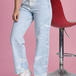 Bene Kleed Women Straight Fit High-Rise Light Fade Jeans-image-57