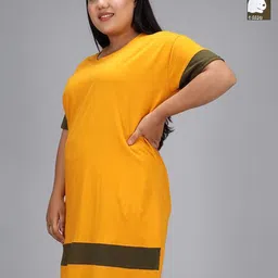 Christy World Women Plus Size Pack of 2 Cotton Longline Tshirts-image-88