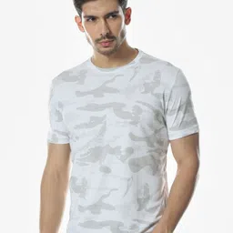 Klub Fox Men Camouflage Printed Round Neck T-shirt-picture-22