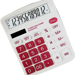 jhgt Check & Correct Duel Power 12 Digit Extra Large Display Real Solar Calculator GL 111C Basic Calculator image 4