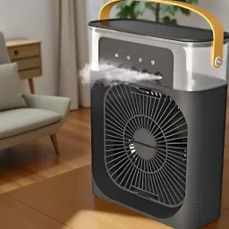 KGN Art Portable Air Humidifier & Cooling Fan with Handle | Dual Mist and Fan Function Mini ac cooler---------Multicolor----------24 USB Air Cooler-image-84