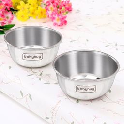 Babyhug Stainless Steel Feeding Bowl 150 ml - Set of 2-10