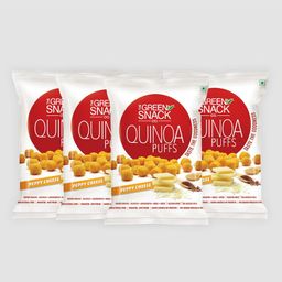 The Green Snack Co. Peppy Cheese Quinoa Puffs Pack of 4 - 50 gm each-image-74