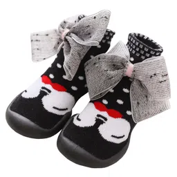 U-grow Baby Anti-Skid Breathable Soft Socks Shoes - Black-picture-32