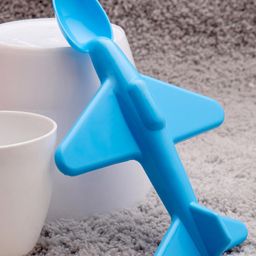 fab n funky Airplane Shaped Spoon - Blue-picture-32