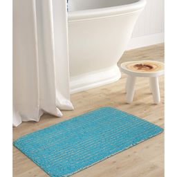 Saral Home Microfiber Anti Skid Bath Mat - Blue-image-92
