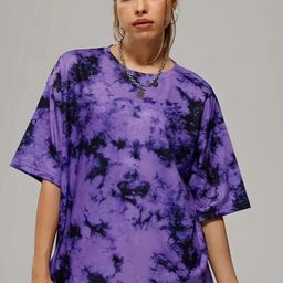 KASHIAN Women Printed Tropical Raw Edge T-shirt-image-20