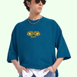 AUSK Men Printed Pure Cotton Applique T-shirt-image-94