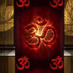BELLA TRUE Red & Brown Ethnic Motifs Ripple Fold Window Curtain-image-60