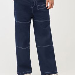 NOBERO Men Relaxed Loose Fit Mid-Rise Cotton Cargos-picture-44