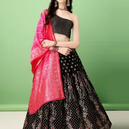 APNISHA Ready to Wear Lehenga & Unstitched Blouse With Dupatta-picture-23