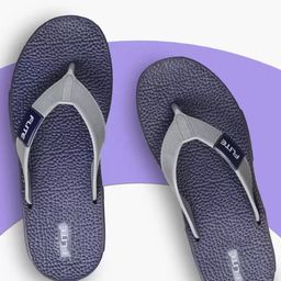 FLITE Men Textured Open Toe Flip Flops-12