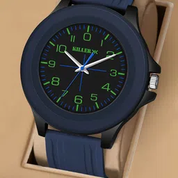 Killer Men Dial & Straps Analogue Watch 0202BG Black-43