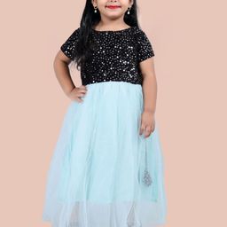 Shrithi Fashion Fab Embellished Net Fit & Flare Maxi Dress-37