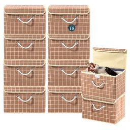 Kuber Industries Brown Set of 6 Reusable Drawer Organiser Organisers-51