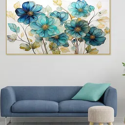 DEKORSTATION Multicoloured 1 Piece Canvas Floral and Botanical Wall Paintings-picture-21