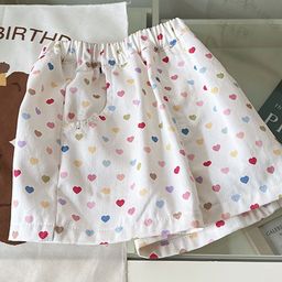 LULU & SKY Girls Printed Loose Fit High-Rise Shorts-image-56