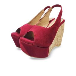 MONAQI Women Wedge Peep Toes Sandals-picture-36