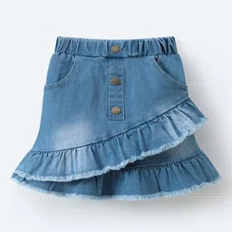 Mark & Mia Girls Frill Details High Waist A-Line Knee Length Skirt-image-57