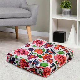 HOME COLORS.IN Pink & Purple Printed Pure CottonCushions-image-8