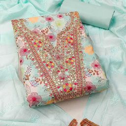 KALINI Embroidered Unstitched Dress Material-image-42