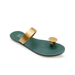 POSTCARD Women Printed Open Toe Flats image 2