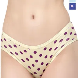 Docare Pack Of 3 Printed Briefs  Yummy Panty-Yellow-Royal Blue-TBlue-image-40