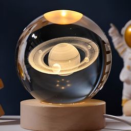 CraftVatika Yellow Acrylic Bell Shaped Table Lamp-image-58