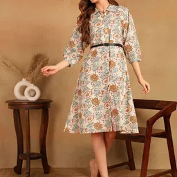 KALINI Floral Print Dress-image-46