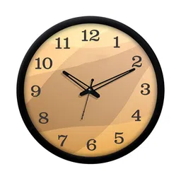 RANDOM Black & Brown Printed Contemporary Wall Clock-image-59