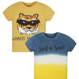 PLUM TREE Boys 2 Printed Applique T-shirt-21