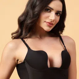 BRACHY Half Coverage Underwired Heavily Padded Push-Up Bra image 2