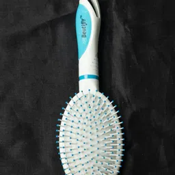 Beutifly Round Paddle Cushion Hairbrush - Blue-13