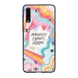 QRIOH Abstract Printed Samsung Galaxy A70 Back Case Mobile Accessories-picture-7