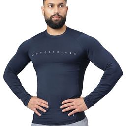 MuscleBlaze Unisex Brand Logo Printed Round Neck Compression T-shirt-image-88