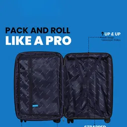 Polo Class Set Of 2 Textured Hard Sided Trolley Suitcase with Vanity image 4