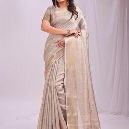 Astita Woven Design Zari Organza Saree-image-85