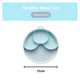 Miniware Section Feeding Plate - Blue image 3