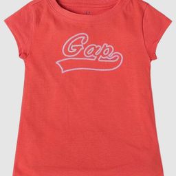 GAP Girls Brand Logo Printed Round Neck Cotton T-shirt-picture-11