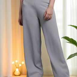 WESTHOOD Women Smart Relaxed Fit High-Rise Trousers-image-36