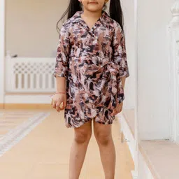 Cutiediva Girls Printed Playsuit-image-26