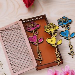 Webelkart Pink & Yellow Valentine Home Gift Set-image-29