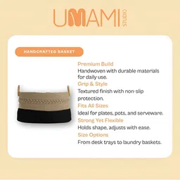 Umami Studio Beige Set of 1 Regular Multi-Utility Organisers image 3