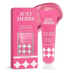 Just Herbs Halo Glow Blush Drops With Mango Butter & Rice Starch - 10 g -Lovin' Lychee 03-54