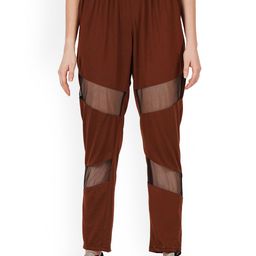 Fashionable Women Cotton Regular Fit Track Pants-image-68