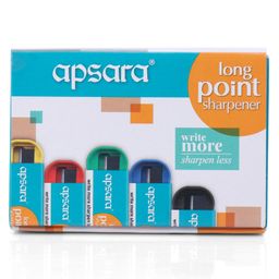 Apsara Long Point Sharpener Pack Of 20 - Multicolor image 4