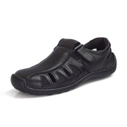 Auserio Men Leather Fisherman Sandals-image-62
